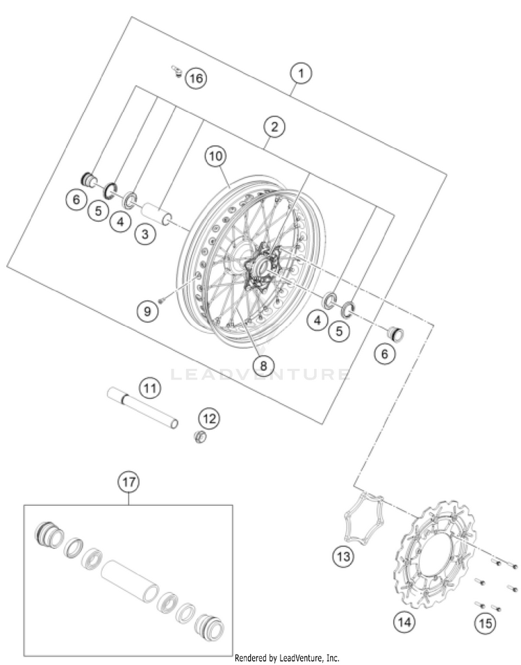 Front Wheel FS 450 EU CHASSIS - 2023 Schematic