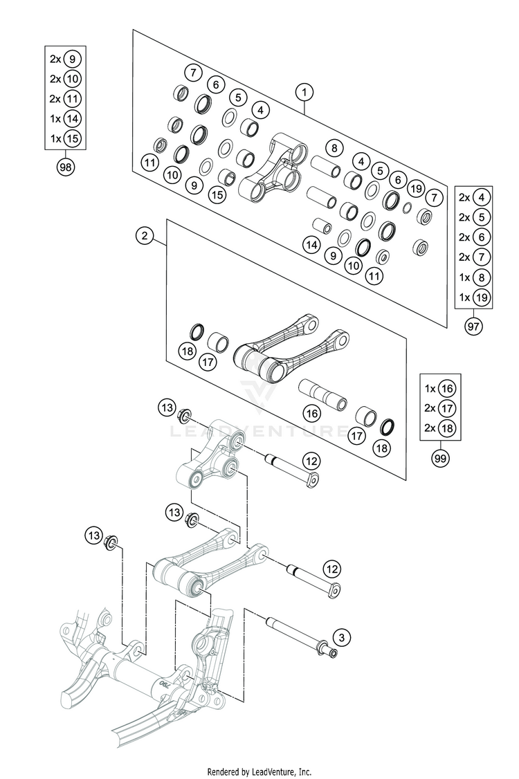 Pro Lever Linking FC 350 CHASSIS - 2020 Schematic
