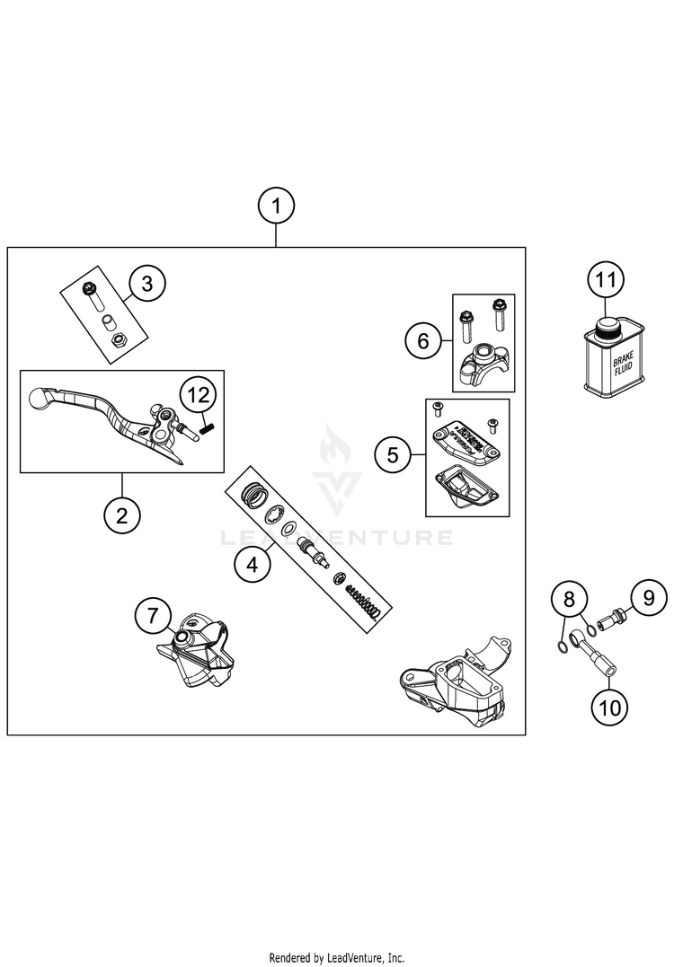 Front Brake Control TC 85 19 16 CHASSIS - 2020 Schematic