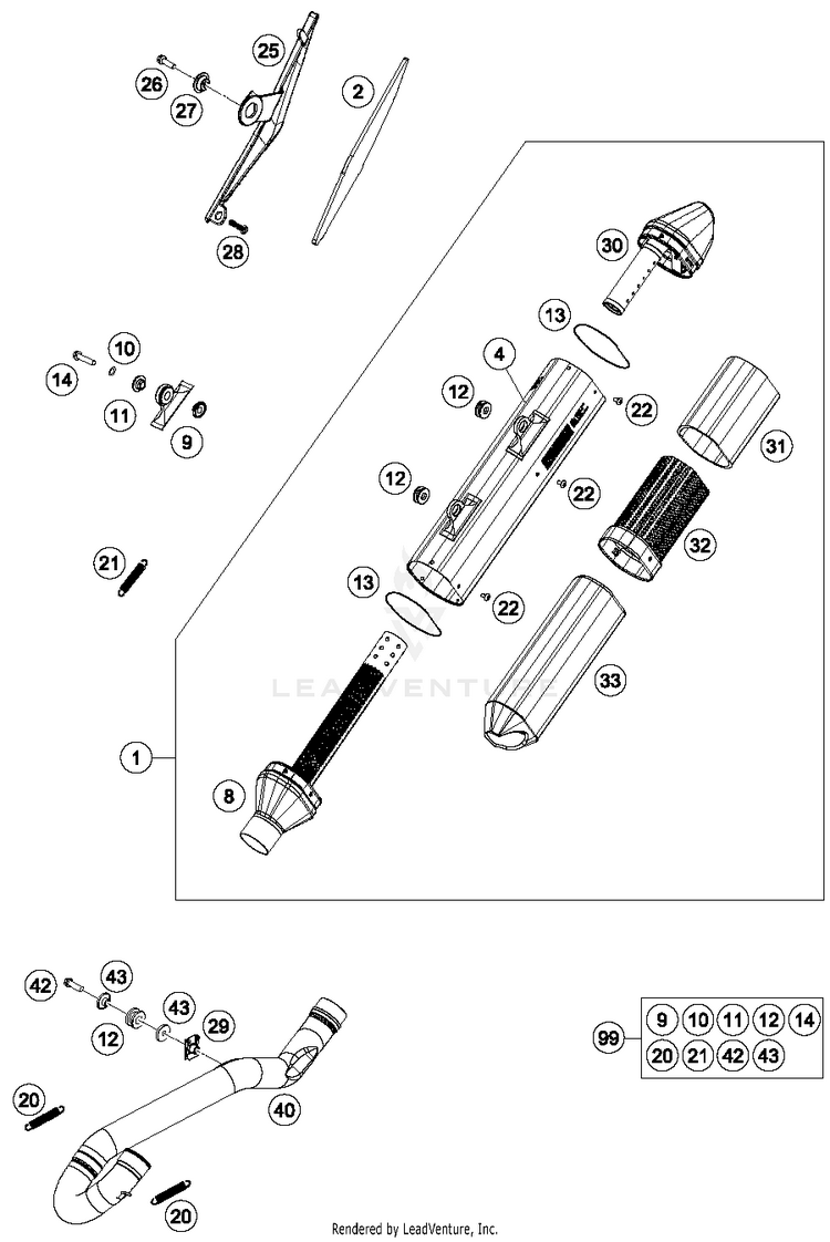 Exhaust System FE 501S CHASSIS - 2015 Schematic