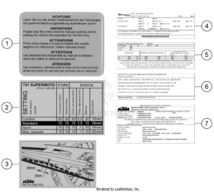 Technic Information Sticker Schematic