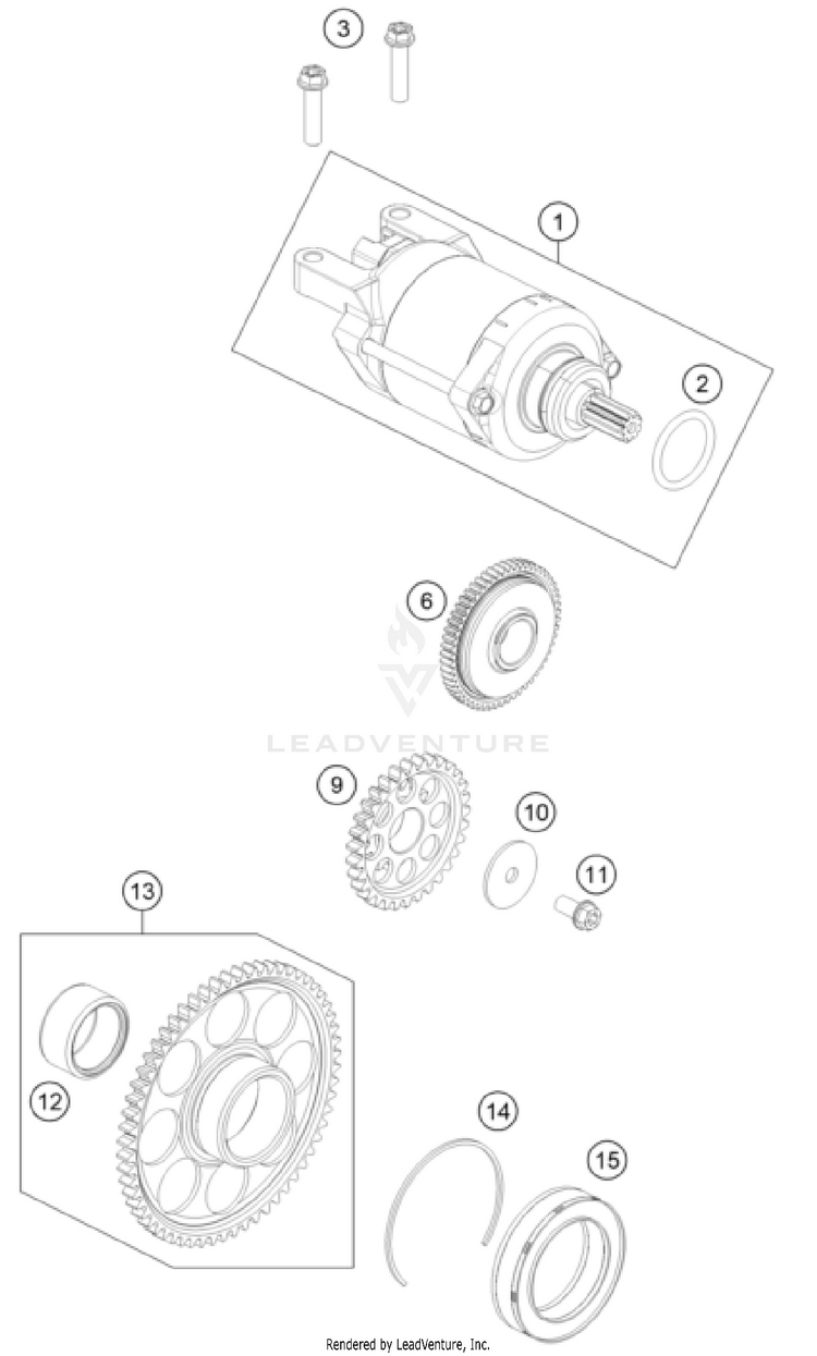 Electric Starter FX 350 ENGINE - 2023 Schematic