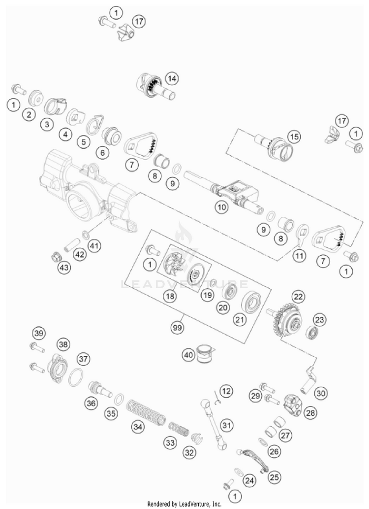Exhaust Control TC 85 Engine - 2023 Schematic