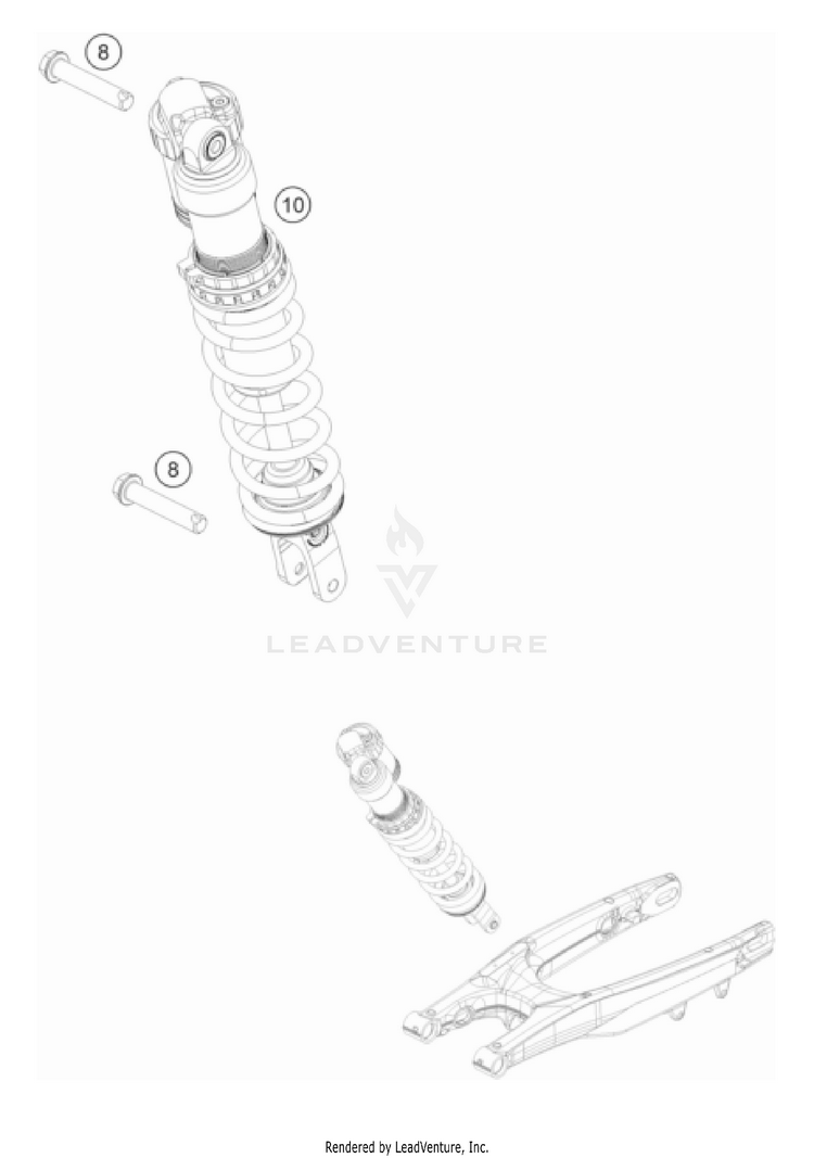 Shock Absorber FE 501 US CHASSIS - 2022 Schematic