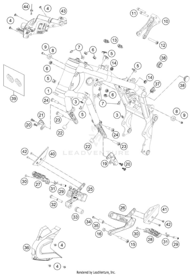 Frame VITPILEN 801 - col.1 CHASSIS - 2025 Schematic