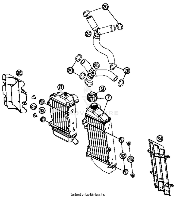 Cooling System TC 85 ENGINE - 2014 Schematic