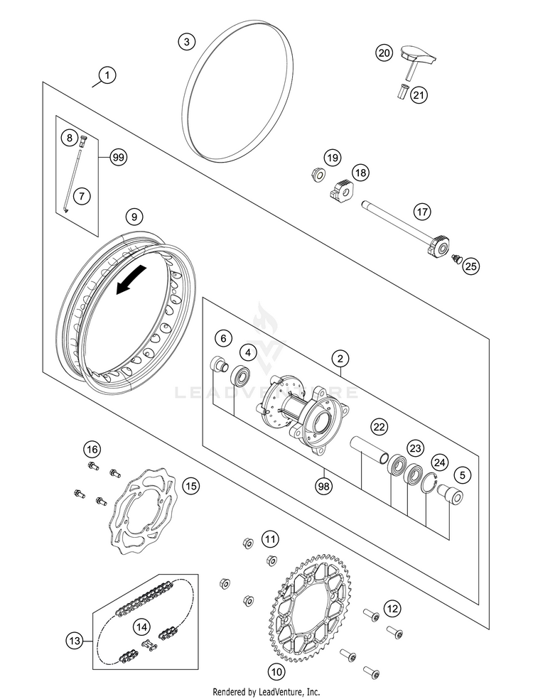 Rear Wheel Schematic