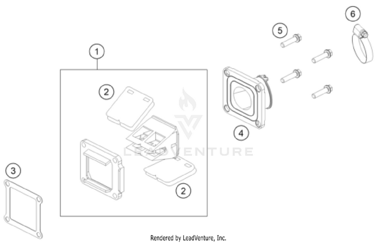 Reed Valve Case TC 85 ENGINE - 2026 Schematic