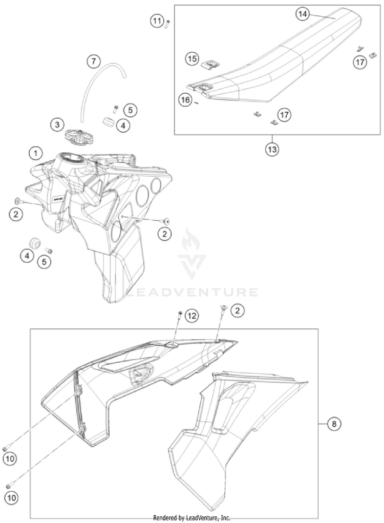 Tank, Seat Schematic