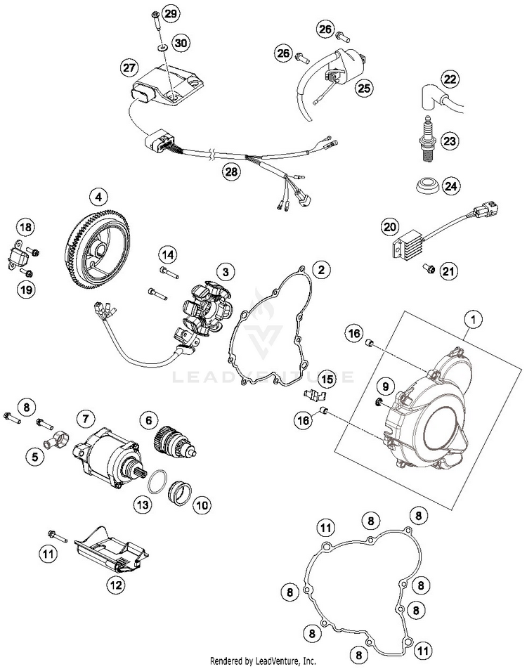 Ignition System TX 300 ENGINE - 2019 Schematic