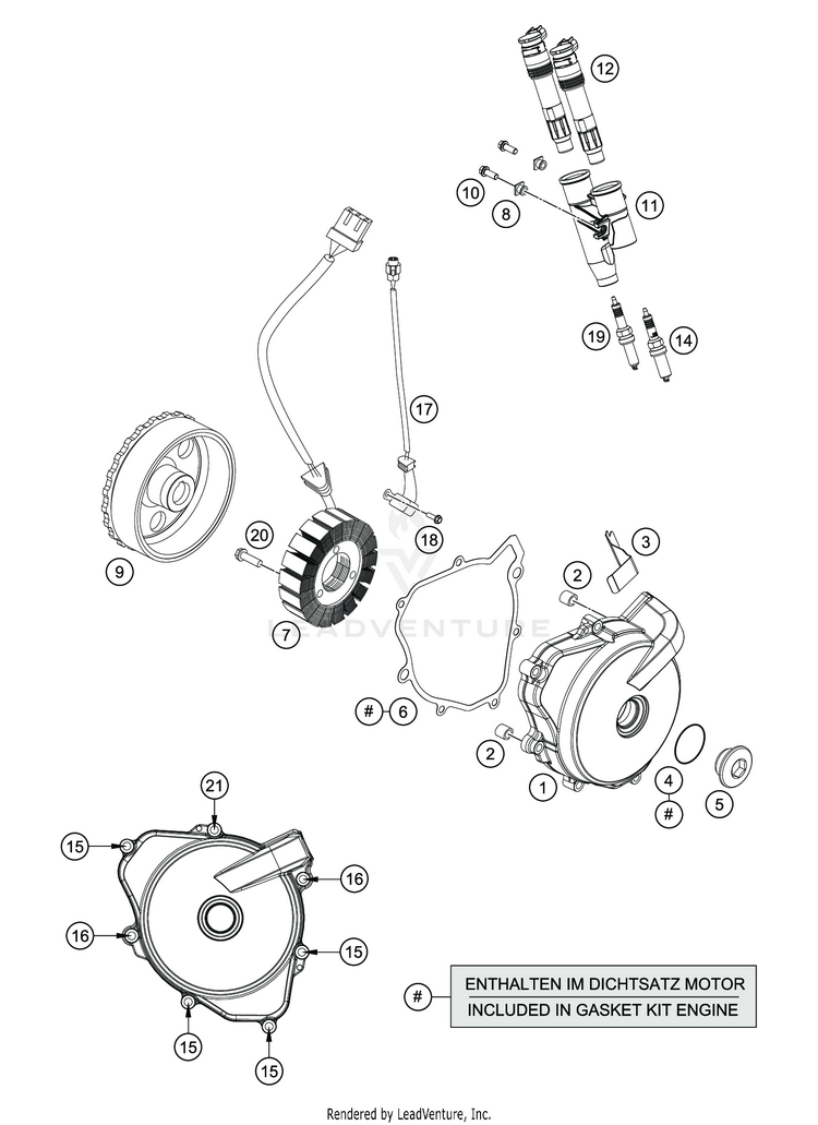 Ignition System VITPILEN 701 ENGINE - 2020 Schematic