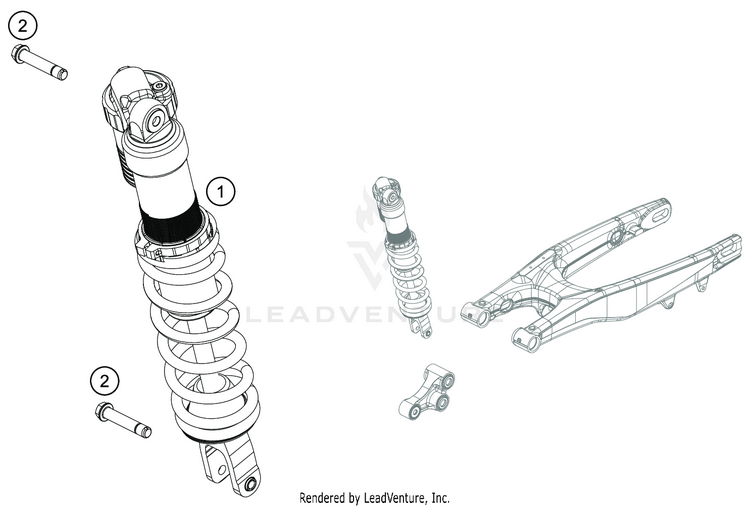 Shock Absorber TC 250 CHASSIS - 2020 Schematic