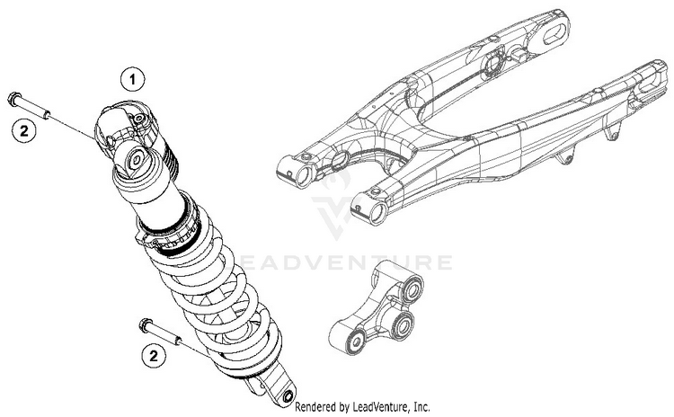 Shock Absorber FC 450 CHASSIS - 2019 Schematic