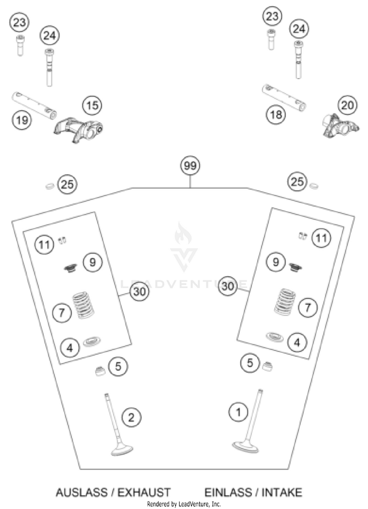 Valve Drive FS 450 ENGINE - 2024 Schematic