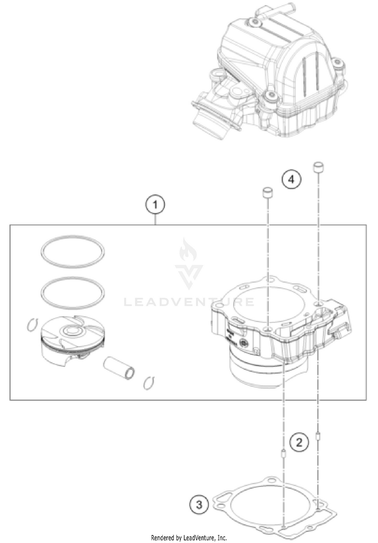 Cylinder FE 450 US ENGINE - 2025 Schematic