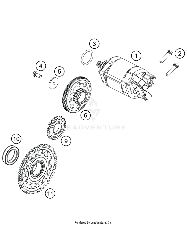 Electric Starter FE 501s ENGINE - 2020 Schematic
