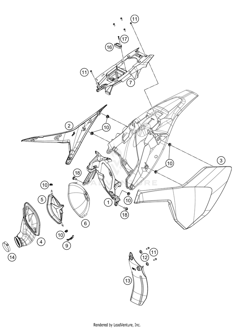 Air Filter TC 85 CHASSIS - 2021 Schematic
