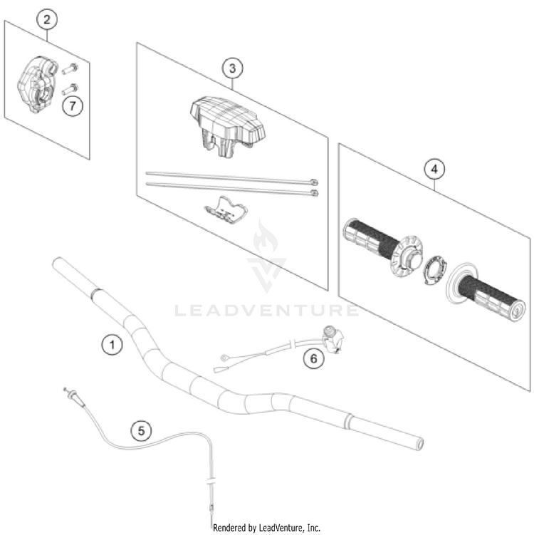 Handlebar, Controls TC 65 CHASSIS - 2026 Schematic
