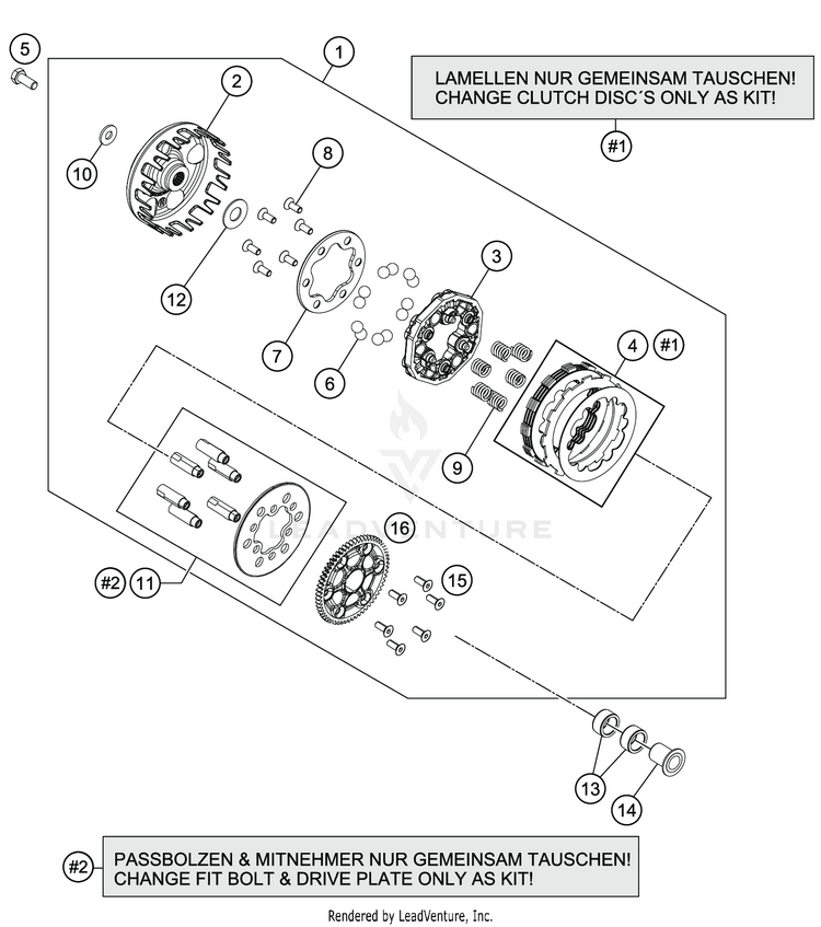 Clutch TC 50 MINI ENGINE - 2020 Schematic