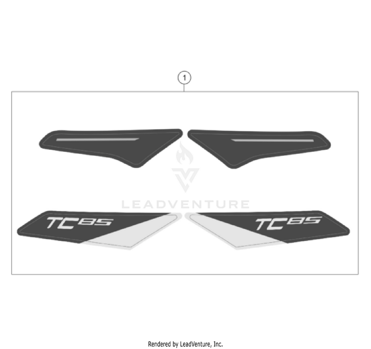 Decal TC 85 17/14 EU CHASSIS - 2022 Schematic
