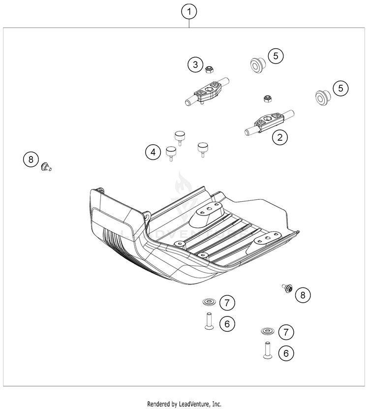 Engine Guard 701 ENDURO CHASSIS - 2021 Schematic