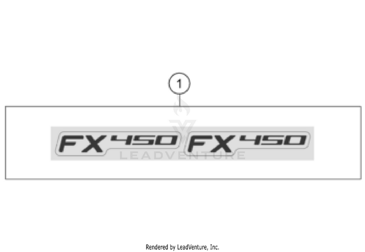 Decal FX 450 CHASSIS - 2024 Schematic
