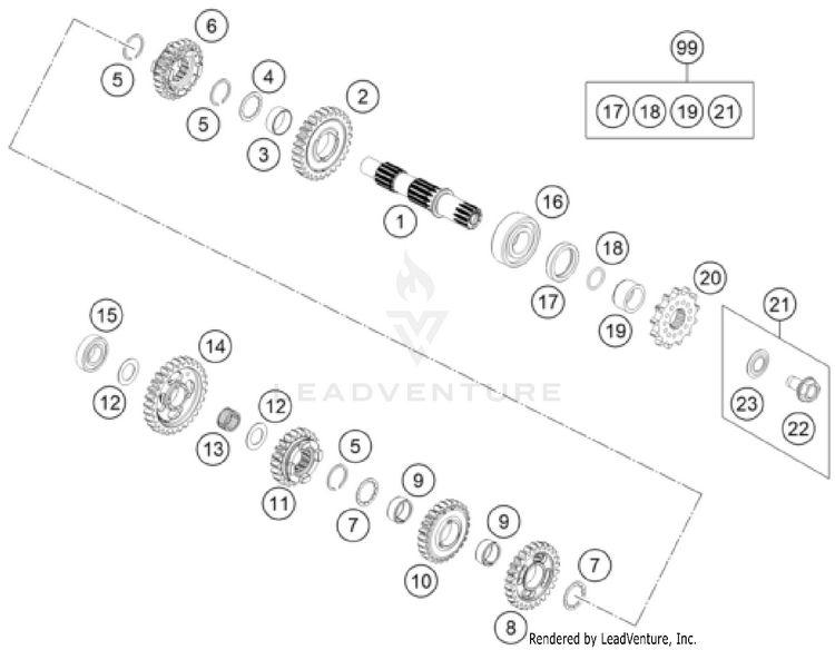 Transmission Ii - Countershaft TC 85 ENGINE - 2026 Schematic