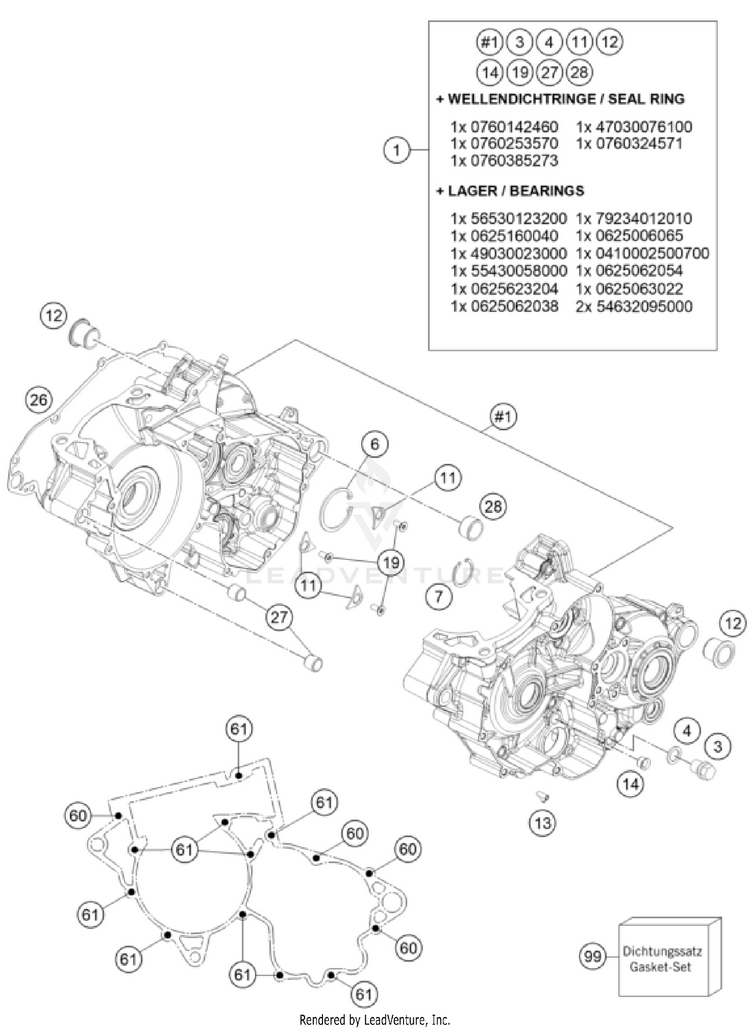 Engine Case TX 300i ENGINE - 2025 Schematic