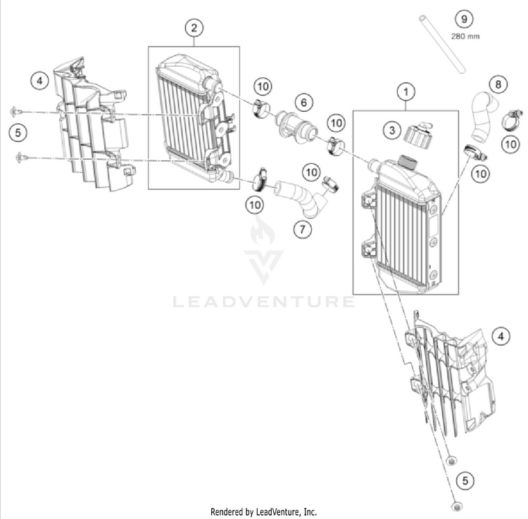 Cooling System TC 65 ENGINE - 2026 Schematic