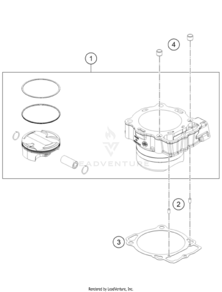 Cylinder FS 450 ENGINE - 2023 Schematic