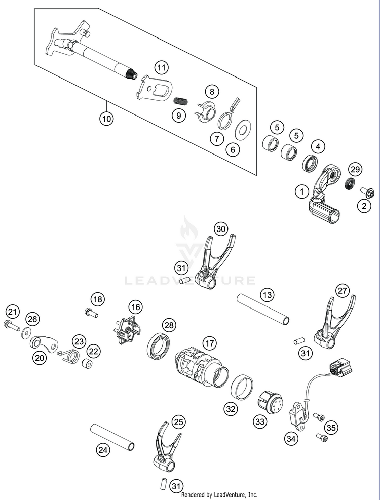 Shifting Mechanism Schematic