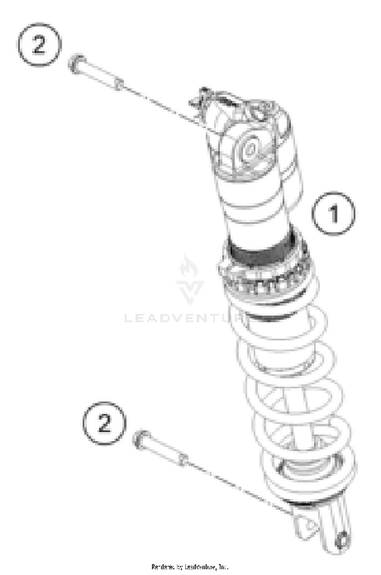 Shock Absorber FE 450 US CHASSIS - 2026 Schematic