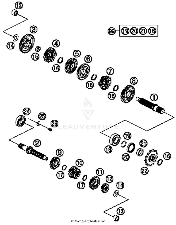 Transmission TC 65 ENGINE - 2018 Schematic