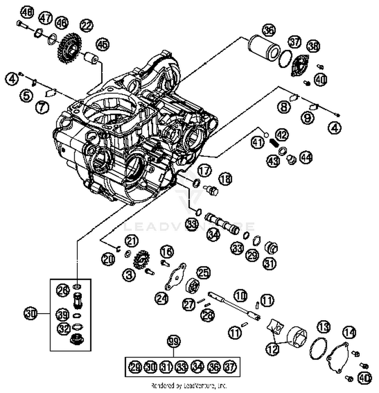 Lubricating System FE 501S ENGINE - 2015 Schematic
