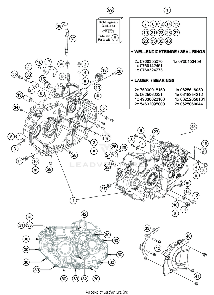 Engine Case VITPILEN 701 ENGINE - 2020 Schematic