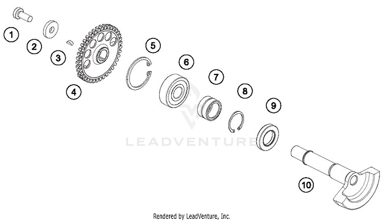 Balancer Shaft TE 300i ENGINE - 2019 Schematic