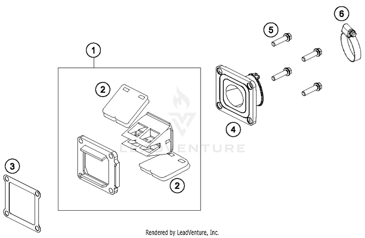 Reed Valve Case TC 85 ENGINE - 2018 Schematic
