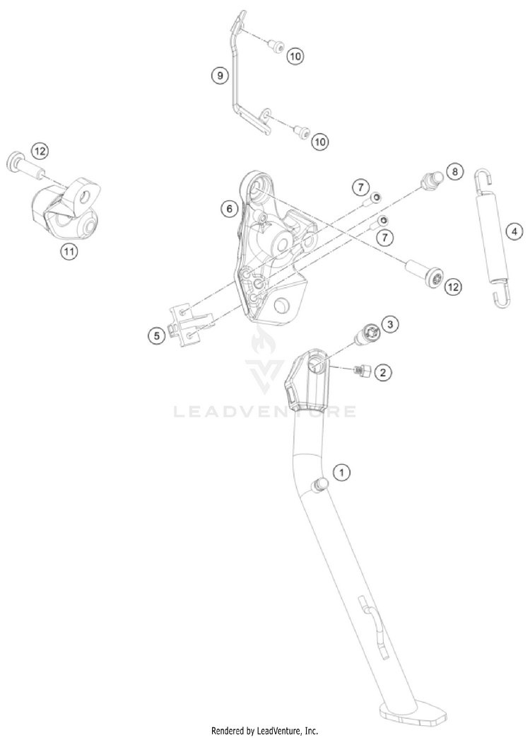 Side / Center Stand NORDEN 901 CHASSIS - 2024 Schematic