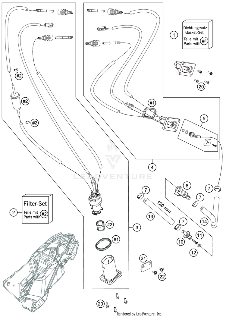 Fuel Pump 701 SUPERMOTO CHASSIS - 2020 Schematic