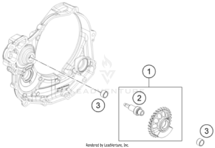 Balancer Shaft FE 450 US ENGINE - 2026 Schematic
