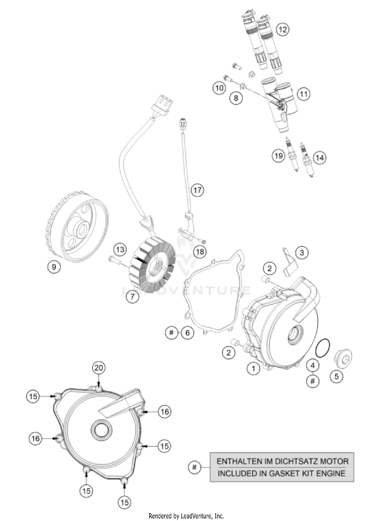 Ignition System 701 FE/FS US Engine - 2022 Schematic