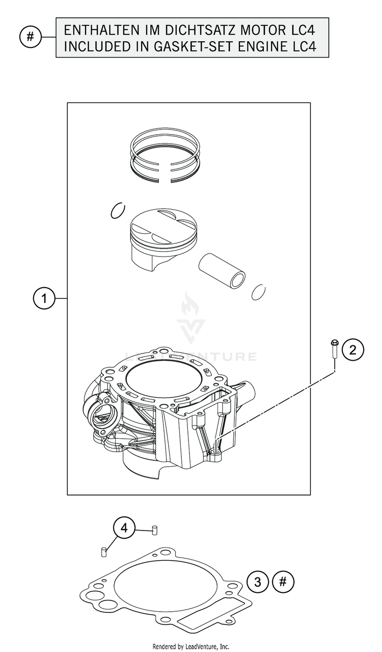 Cylinder 701 SUPERMOTO ENGINE - 2020 Schematic