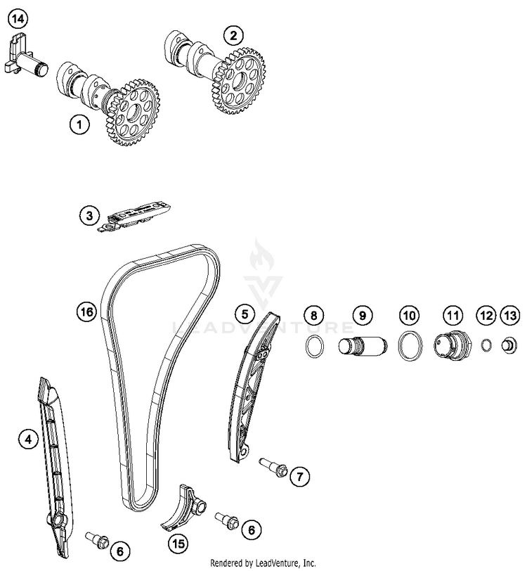 Timing Drive FE 250 ENGINE - 2018 Schematic