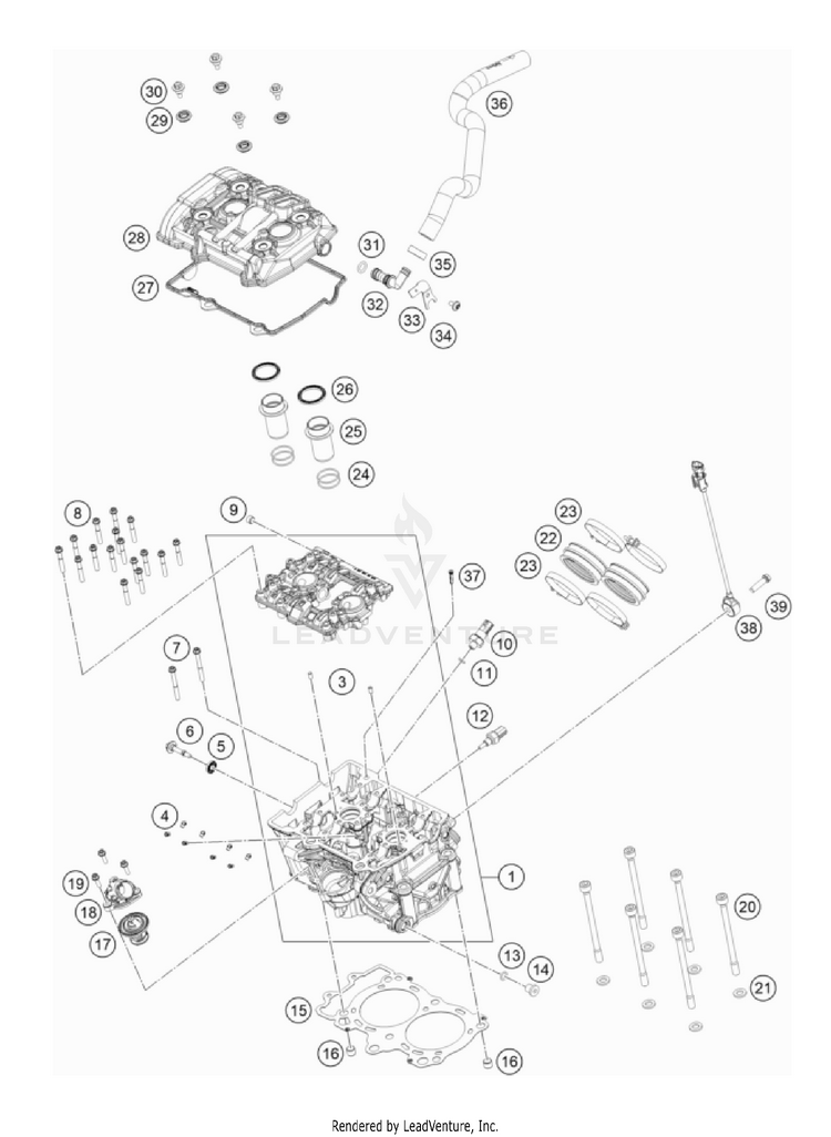 Cylinder Head 901 Norden Engine - 2022 Schematic