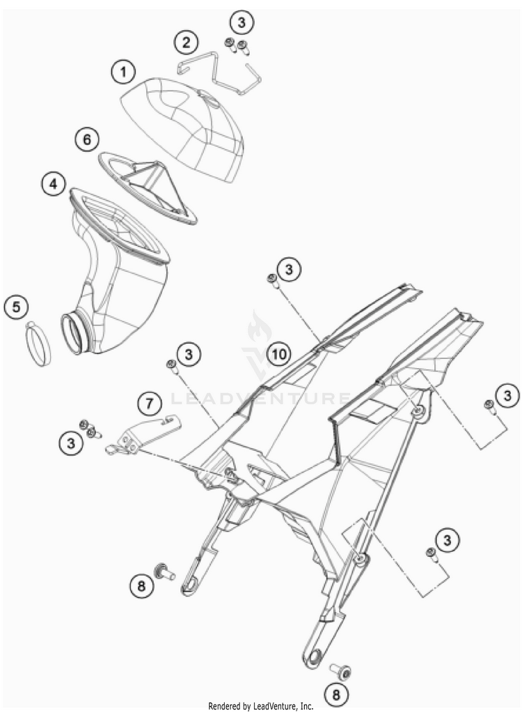 Air Filter TC 65 CHASSIS - 2023 Schematic