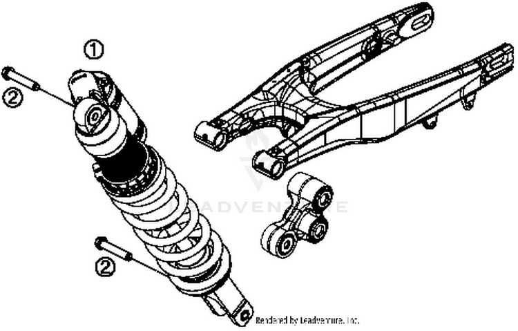 Shock Absorber TE 250 CHASSIS - 2015 Schematic