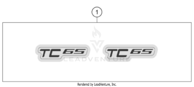 Decal TC 65 CHASSIS - 2025 Schematic