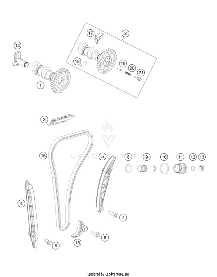 Timing Drive FX 350 Engine - 2022 Schematic