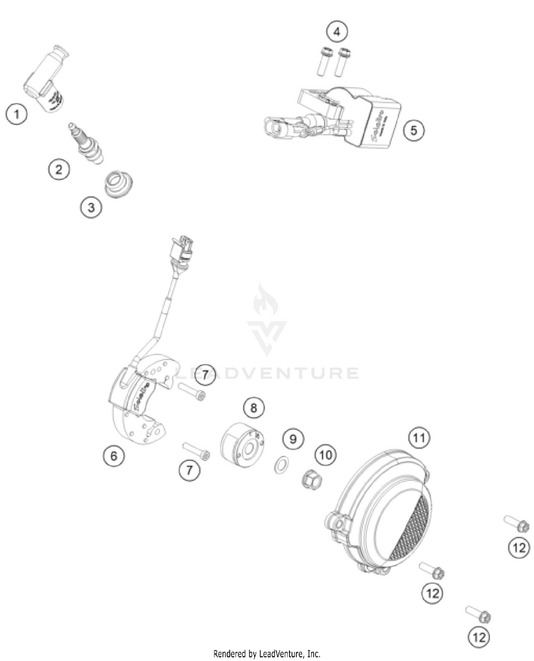 Ignition System TC 50 ENGINE - 2025 Schematic