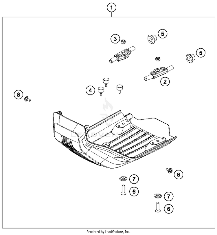 Engine Guard 701 ENDURO CHASSIS- 2017 Schematic